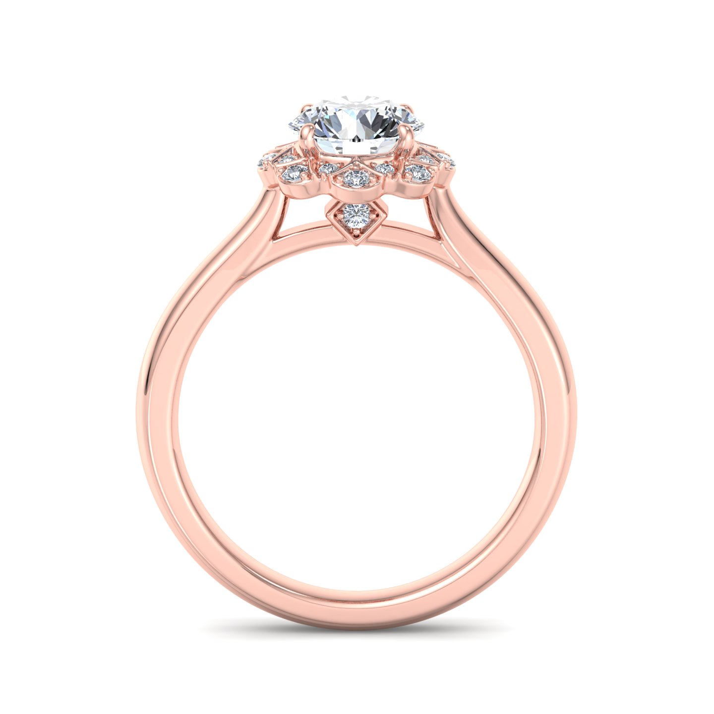 Harley Halo Engagement Ring